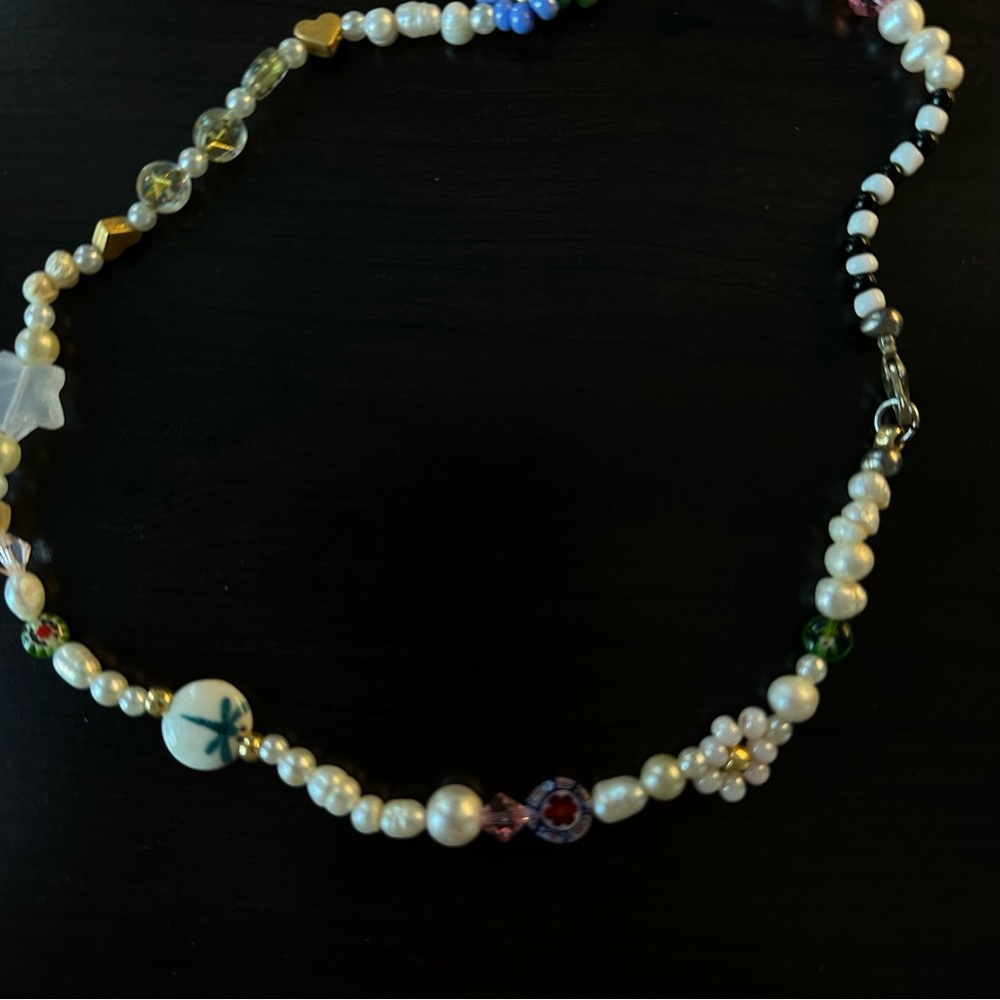 Preppy Colorful handmade choker necklace - Picture 3 of 5